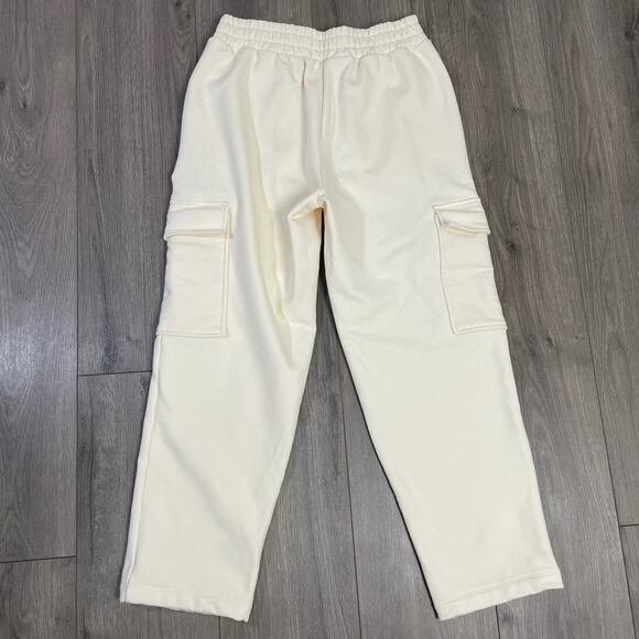 Madewell Pull On Brushed Cargo Crop Comfy Sweatpants US Women's M New - Picture 4 of 7